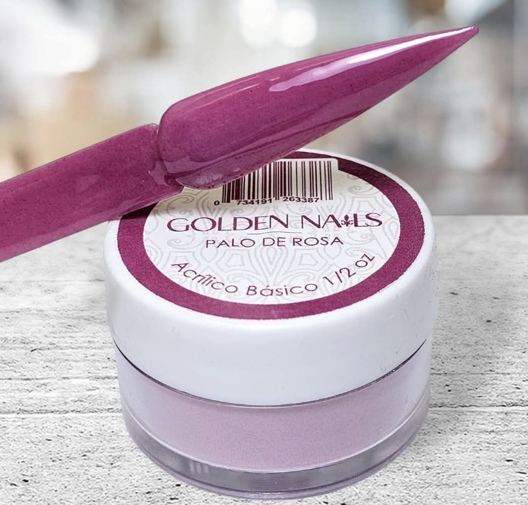 ACRILICO PALO DE ROSA GOLDEN NAILS